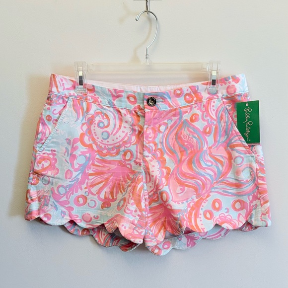 NWT LILY PULITZER “Too Much Bubbly” Buttercup Shorts - Picture 3 of 11